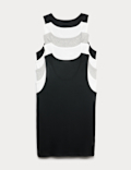 5 Pack Pure Cotton Sleeveless Vests