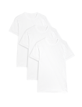 3pk Pure Cotton T-Shirt Vests