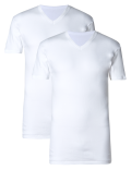 2pk Pure Cotton V-Neck T-Shirt Vests
