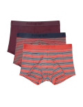3 Pack Microskin Striped Hipsters