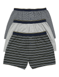 3pk Pure Cotton Striped Jersey Boxers