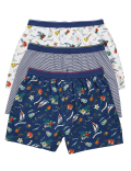 3pk Pure Cotton Jersey Hawaiian Boxers