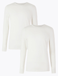 2pk Light Warmth Long Sleeve Thermal Tops