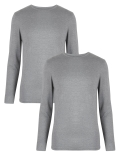 2pk Light Warmth Long Sleeve Thermal Tops