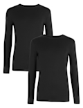 2pk Light Warmth Long Sleeve Thermal Tops
