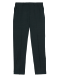 Tailored Fit Pure Wool Textured Trousers