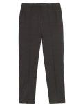 Tailored Fit Pure Wool Textured Trousers