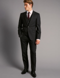 Charcoal Tailored Fit Italian Wool Waistcoat