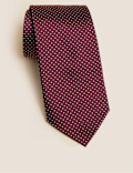Pin Dot Pure Silk Tie