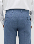 Tailored Fit Textured Suit Trousers