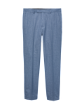 Tailored Fit Textured Suit Trousers