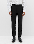 Tailored Fit Textured Suit Trousers