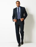 Navy Regular Fit Jacket