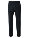 Navy Regular Fit Trousers