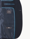 Navy Slim Fit Wool Blend Texture Suit Jacket
