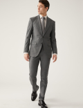 Regular Fit Sharkskin Suit Jacket