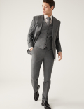 Regular Fit Sharkskin Suit Jacket