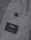 Regular Fit Sharkskin Suit Jacket