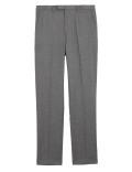 Slim Fit Sharkskin Stretch Suit Trousers