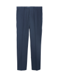 Slim Fit Sharkskin Stretch Suit Trousers
