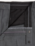 Regular Fit Sharkskin Stretch Suit Trousers