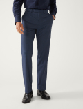 Regular Fit Sharkskin Stretch Suit Trousers