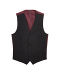 Black Tailored Fit Waistcoat with Stretch