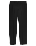 Black Slim Fit Suit Trousers with Stretch
