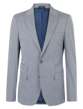 Grey Slim Fit Suit Jacket with Stretch