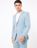 Pastel Tailored Fit Jacket with Stretch