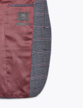Checked Slim Fit Jacket