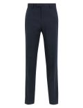 Blue Regular Fit Suit Trousers