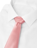Skinny Woven Polka Dot Tie