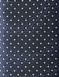 Skinny Woven Polka Dot Tie