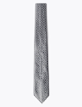 Skinny Woven Polka Dot Tie