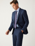 Regular Fit Pinstripe Stretch Suit Jacket