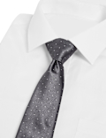 Skinny Twill Polka Dot Tie
