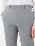 Slim Fit Mini Checked Trousers