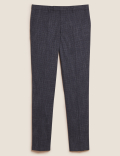 Slim Fit Textured Suit Trousers