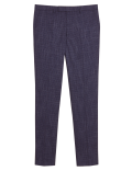 Slim Fit Textured Suit Trousers