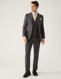 Slim Fit Puppytooth Suit Trousers