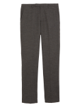 Slim Fit Puppytooth Suit Trousers