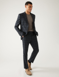 Slim Fit Check Suit Jacket
