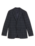 Slim Fit Check Suit Jacket