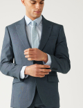Regular Fit Textured Stretch Suit Jacket