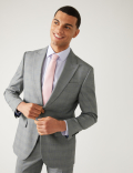 Regular Fit Check Stretch Suit Jacket