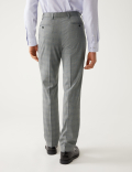 Regular Fit Prince of Wales Check Suit Trousers