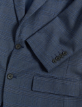 Regular Fit Prince of Wales Check Suit Jacket