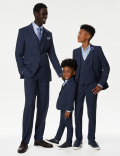 Regular Fit Prince of Wales Check Suit Jacket