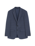 Regular Fit Prince of Wales Check Suit Jacket